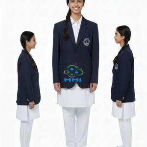 Navy blue blazer high scl girl_