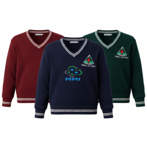 Sweter Color variation of v neck